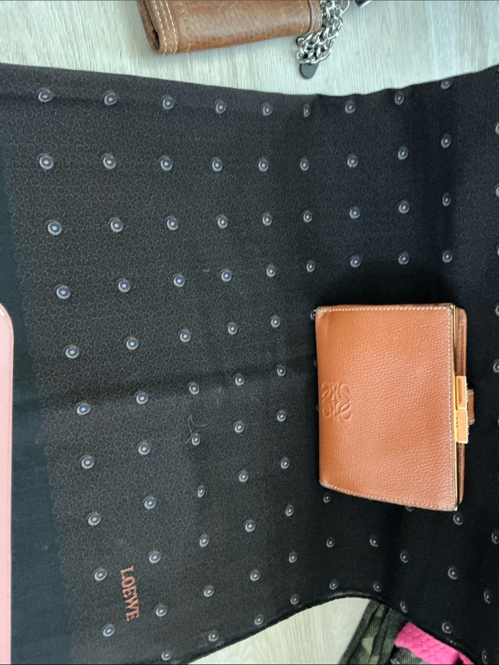 Loewe Black Scarf and Loewe wallet! See last pics. - Picture 2 of 12